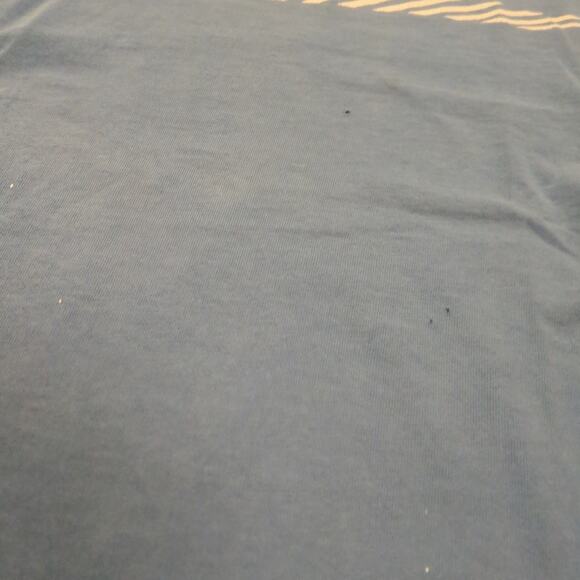 VTG Nike Adult Large Long Sleeve Shirt Skater Punk Faded Distressed Aqua Y2K - Picture 4 of 8